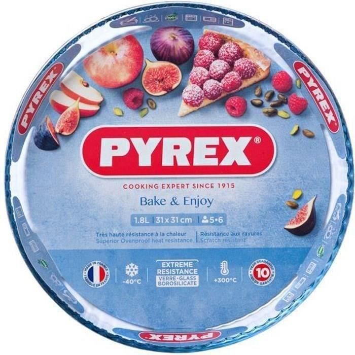 Moule à tarte - PYREX - 1450153 - En verre borosilicate - 31 cm