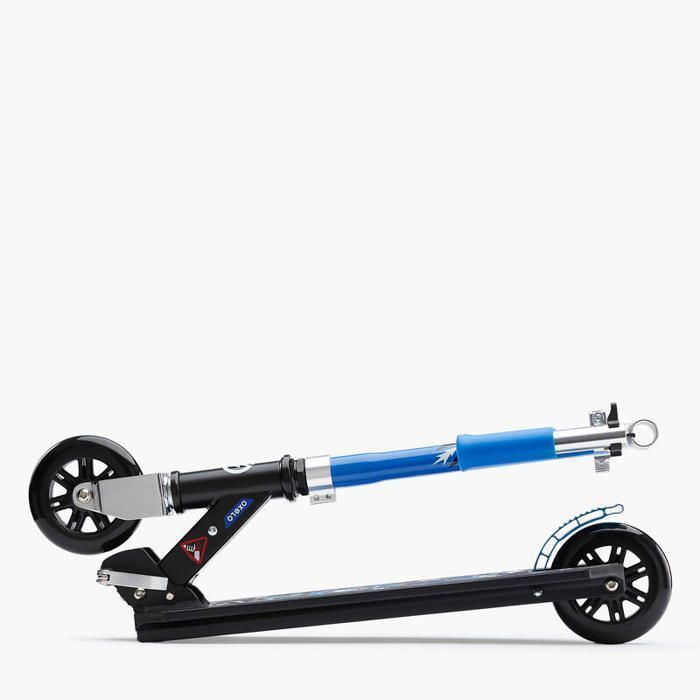 Trottinette enfant - Oxelo - MID 1 - Bleu et Noir - Roues 120 mm - Pliable - Frein arrière