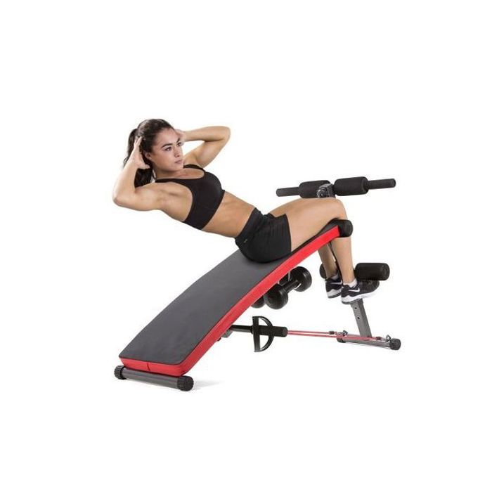 Banc d'exercice abdominaux et élastique design
