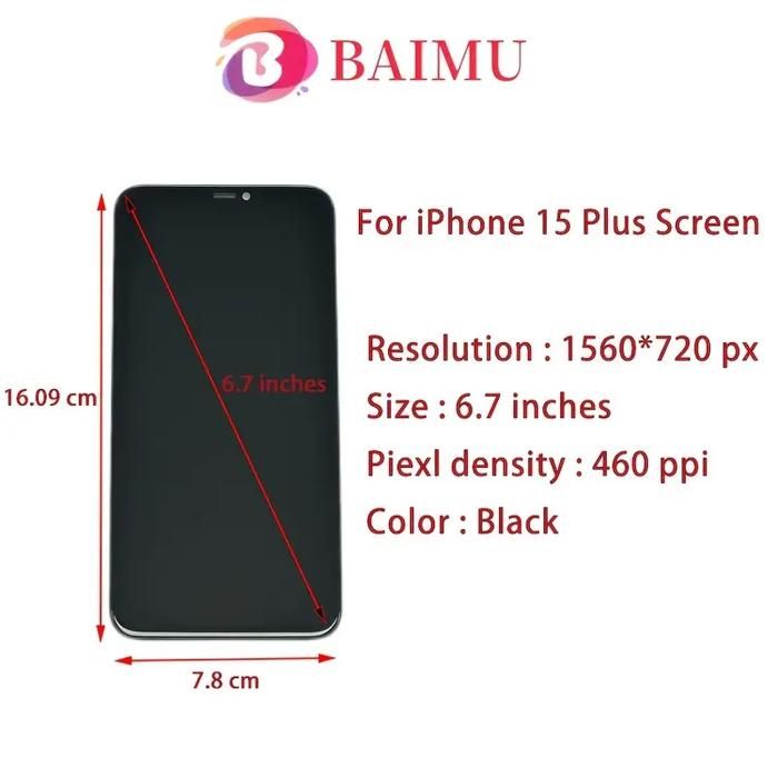Conçu pour le remplacement de l'écran de l'for iPhone 15 Plus