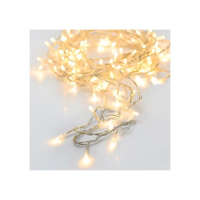 Ljusslinga - GENERISK - 48 LEDs - Varmt ljus - 4m - Utomhus - Timer 6h