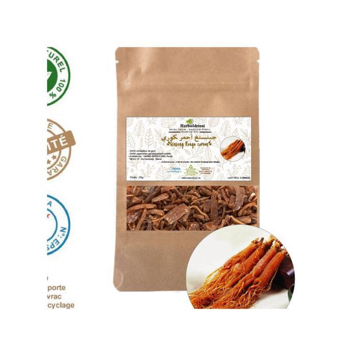 Ginseng Rouge Coréen Racine Entière - Fatigue, Stress, Mémoire, Libido 50G