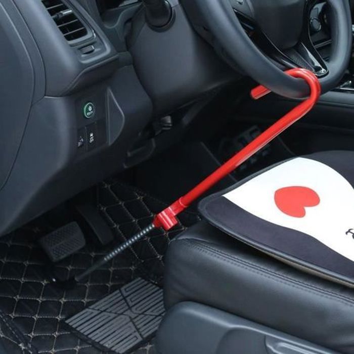 Antivol volant serrure de voiture Verrou Volant Pédale De Frein Serrure