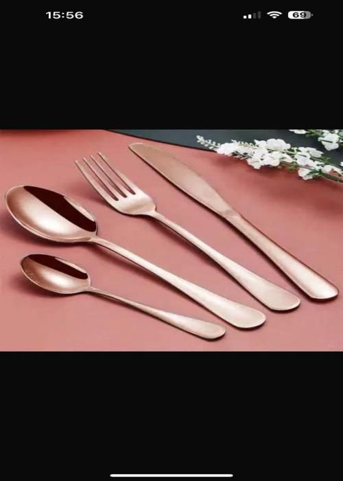 24 Couverts inoxydable bonomi couleur Bronze