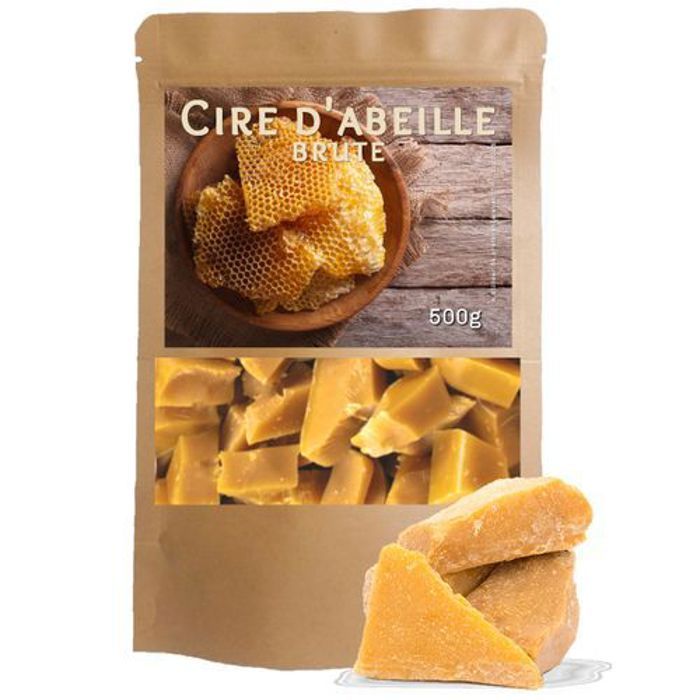 Cire d'Abeille Brute et Naturelle. Epilation, bougies, cirage 500g