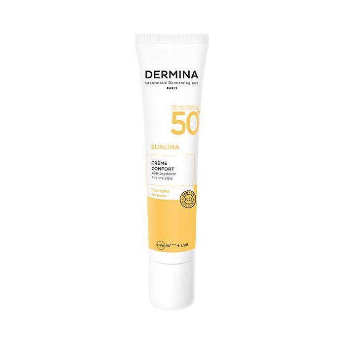 Dermina Sunlina Crème Solaire Confort SPF50+ 40ml