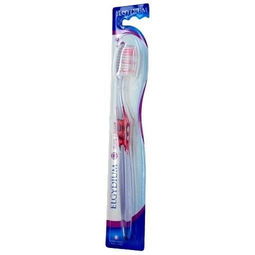 Brosse à dents - ELGYDIUM - Inter-Active - Dure - Brins arrondis - Manche ergonomique