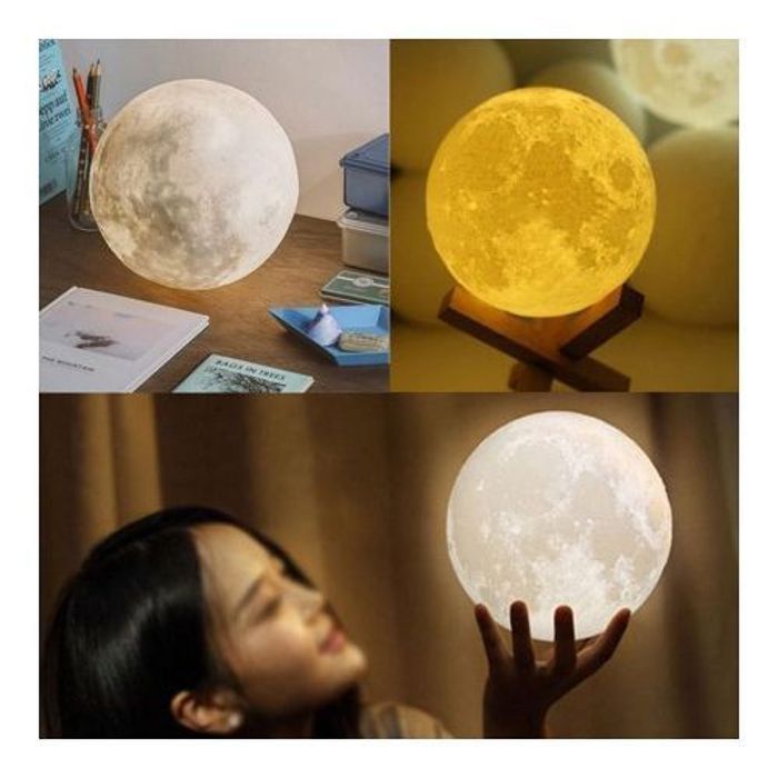 Lampe - Lunaire - USB - Touch Control - 5W - Blanc