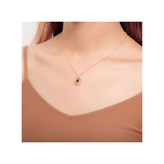Collier je t’aime en 100 langues amour cadeau romantique - 2021