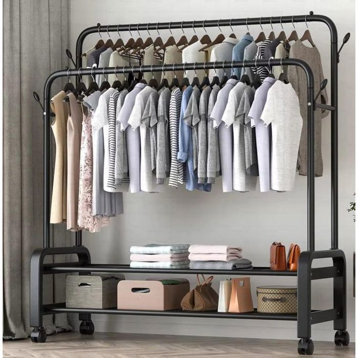 Porte-manteaux pour chaussures - Noir