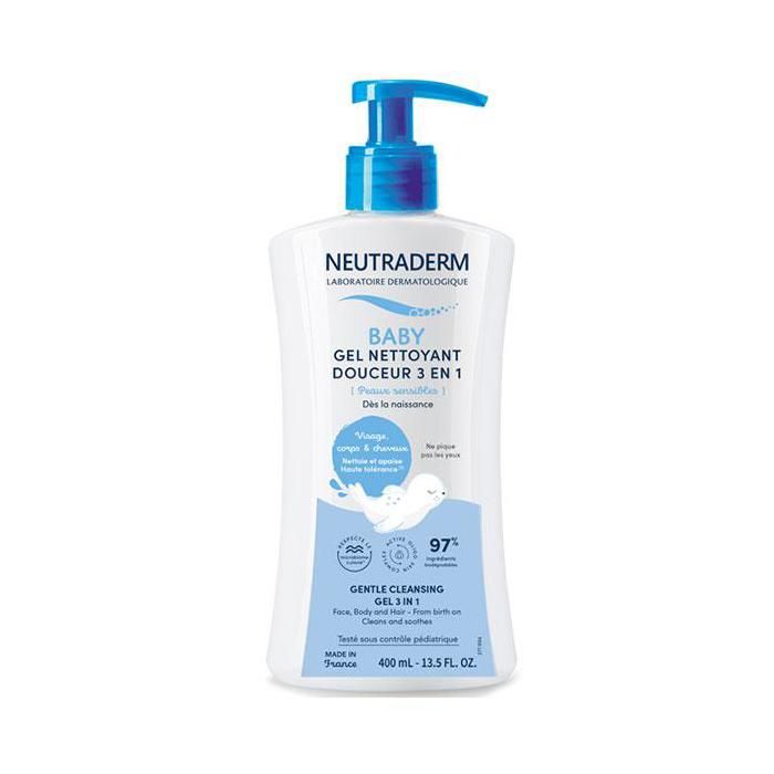 Neutraderm Baby Gel Nettoyant Douceur 3 en 1 400ml