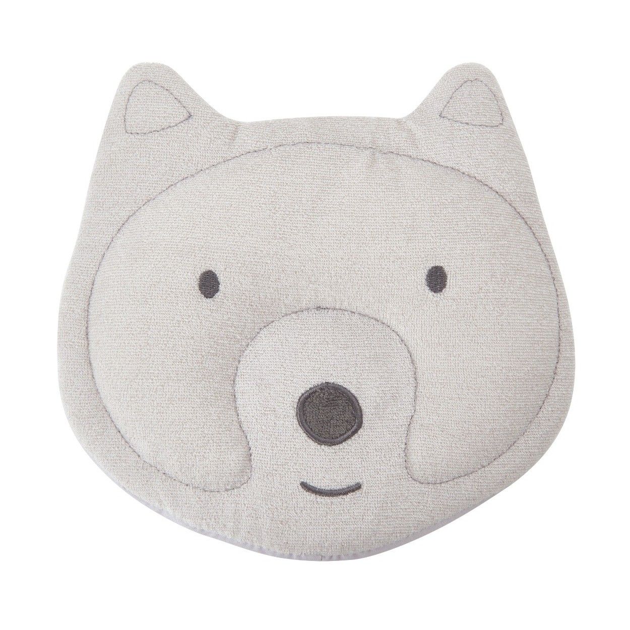 Cale Tête Bébé P'tit Loup - Pour Une Tête Bien Ronde - Garni De Microbilles - Lavable En Machine - 19x21cm - 0-6 mois