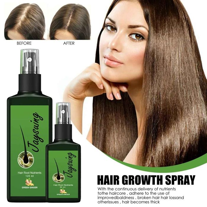 Huile de croissance des cheveux - 120ml - Gingembre - Tous types de cheveux - Anti-chute