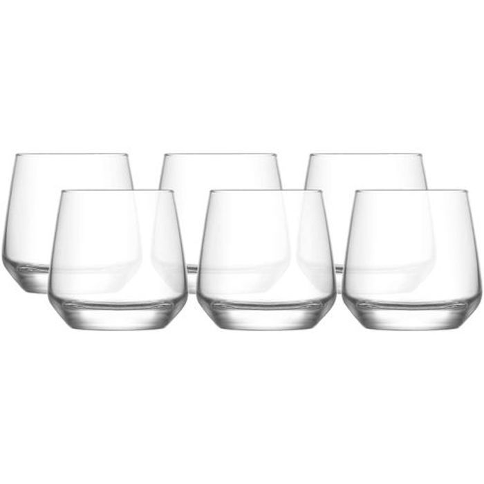 Lav ensemble de 6 verres à eau et jus moyens 345 ml