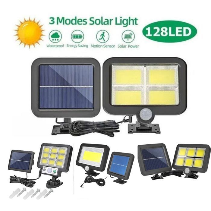 Lampe solaire led extérieure intelligente