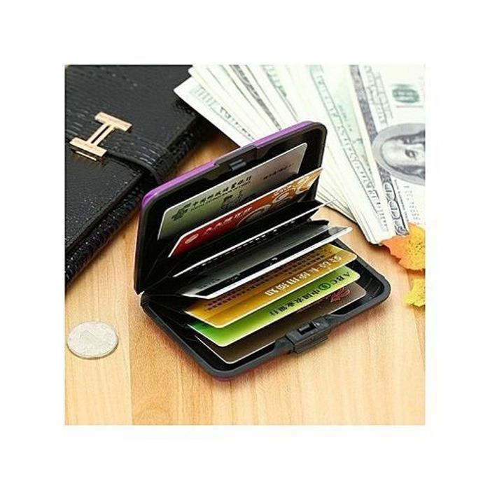 Porte cartes et billets - Argent - Couleur Aléatoire - Aluminium - Mixte - Adulte