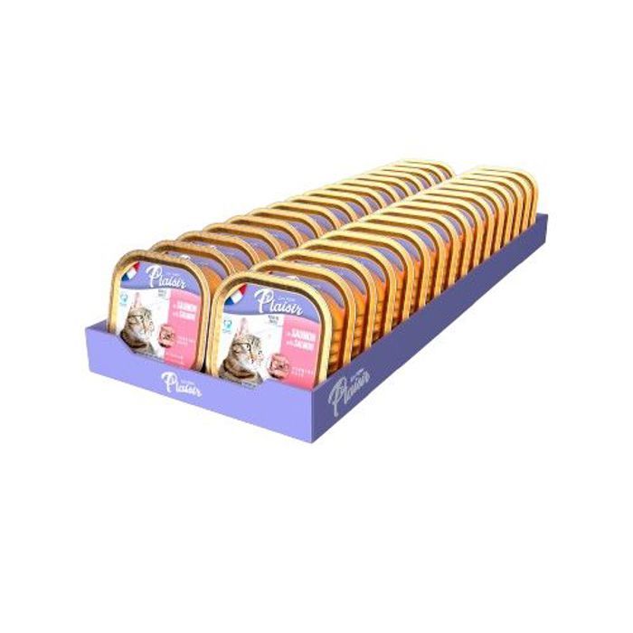 Plaisir 32 barquettes 100g de pâté au SAUMON