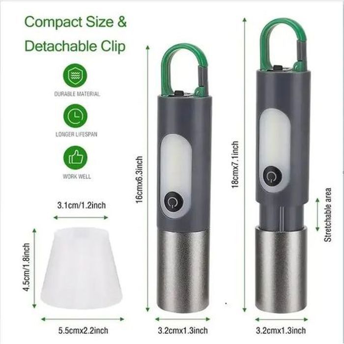 Led Lampe de poche LED lumineuse extérieure multifonctionnelle