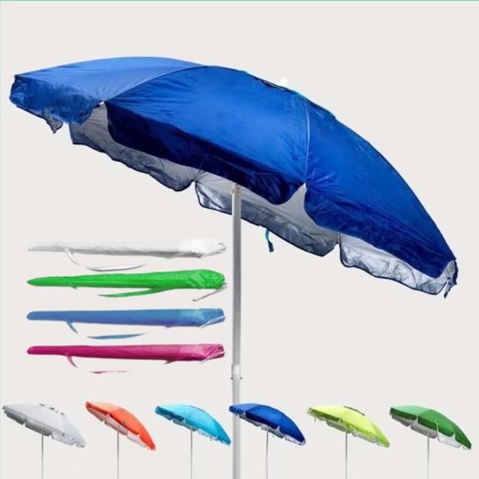 Parasol de Plage - Calders - Mini Parasol 1,4 m - Léger - Réglable - Protection Solaire
