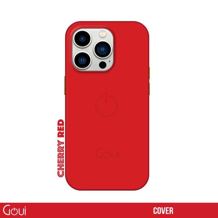 Coque iPhone 15 Pro Max - Goui - Rouge Cerise - Magnétique - Protection Robuste - Recharge Sans Fil