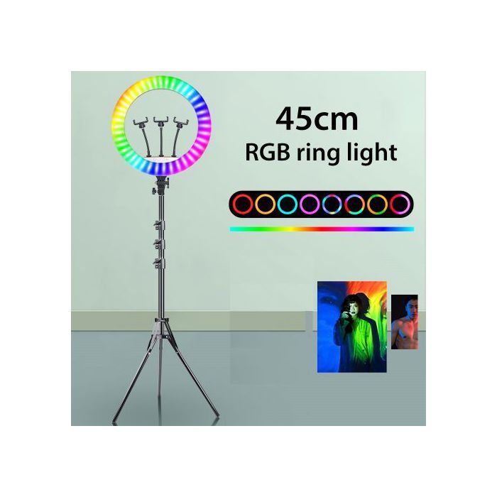 Astro Lighting Ring Light 45cm Led  Selfie photographie Youtube et TikTok Makeup Art + Tripod