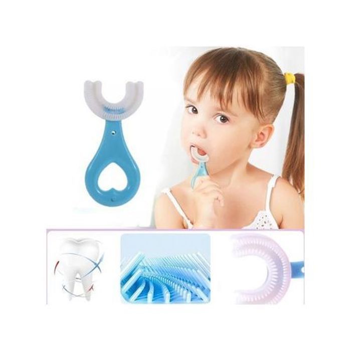 Brosse à dents en silicone - Non spécifié - Modèle U - Douceur - Ergonomique - Amusante