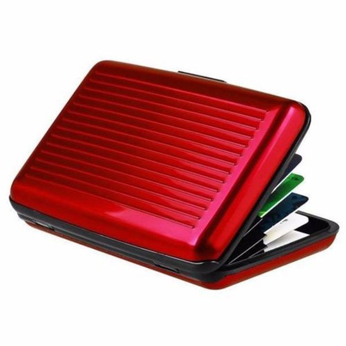 Porte-cartes - Non spécifié - Rouge brillant - Synthétique - Mixte - Adulte