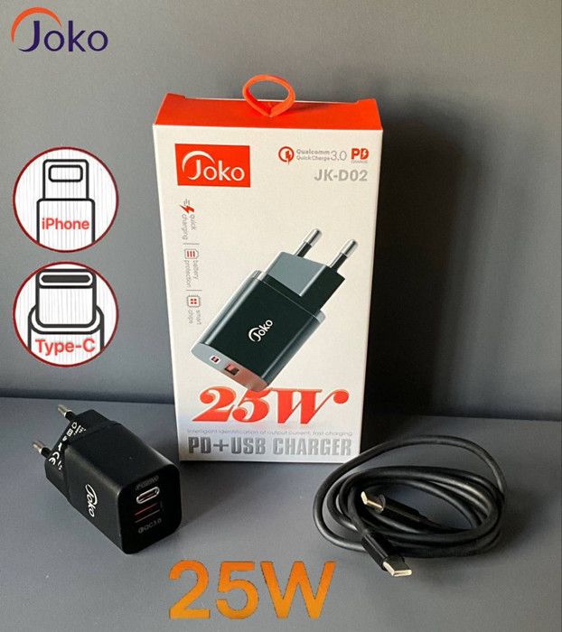 JoKo JK-D02 chargeur type-C to type-C/type-C to iphone