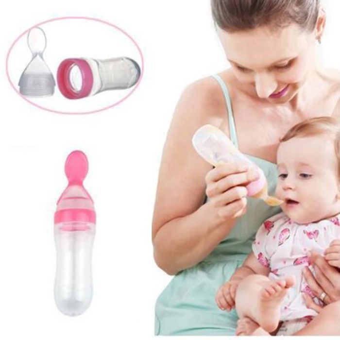 Biberon a cuillère en Silicone pour bébé, Alimentation bebe..