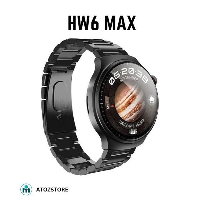 Montre Connectée HW6max Round Smartwatch 1.52inch Amoled ChatGPT NFC Dial BT call AI Voice IP67 3