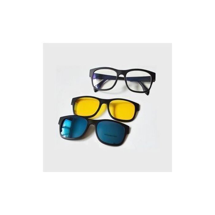 Lunettes - MAGIC VISION - Modèle 3 en 1 - Verres Polarisés - Anti-éblouissement - Protection UV