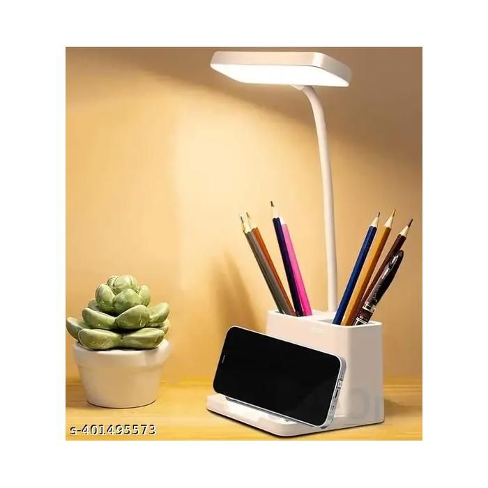 Lampe de bureau rechargeable avec porte-stylo(Couleur aléatoire)