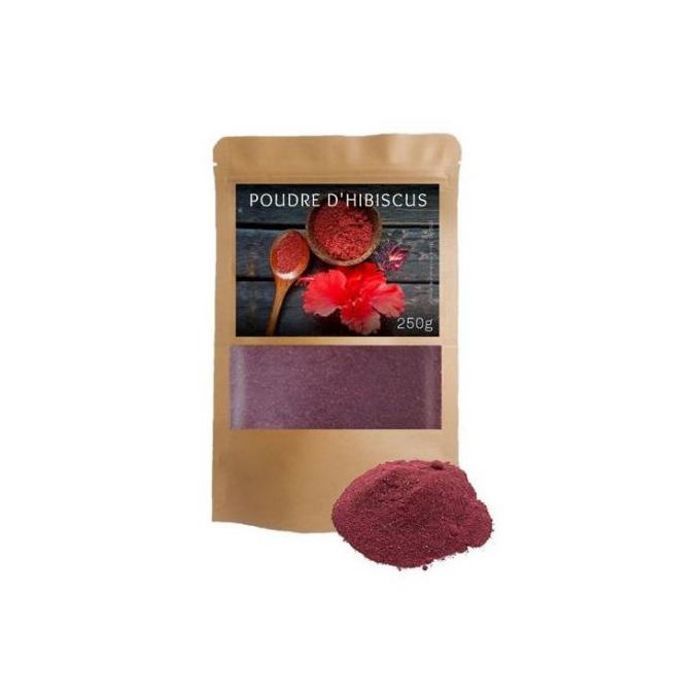 Hibiscus en Poudre - GENERIC - Acajou - 200g - Coloration capillaire naturelle - Tisane bien-être