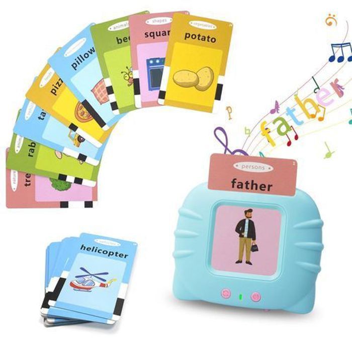 Jouets d'apprentissage - Cartes Flash Parlantes - 112 cartes - 224 mots - Pour enfants de 24 mois et plus