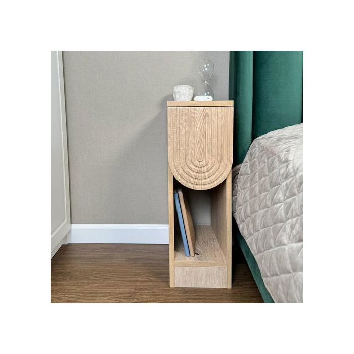 Table de chevet avec tiroir Table de chambre à coucher étroite Table de bout solide