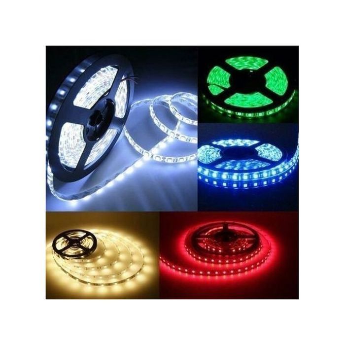 Bande LED RGB - 5 mètres, 12V, 2A, 3A, Etanche, Contrôleur
