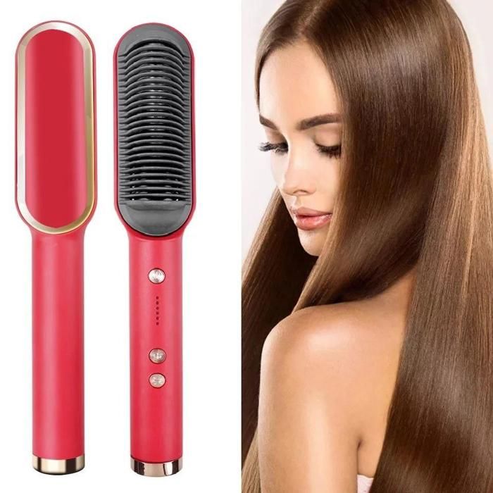 Brosse à Cheveux électrique chauffant en céramique