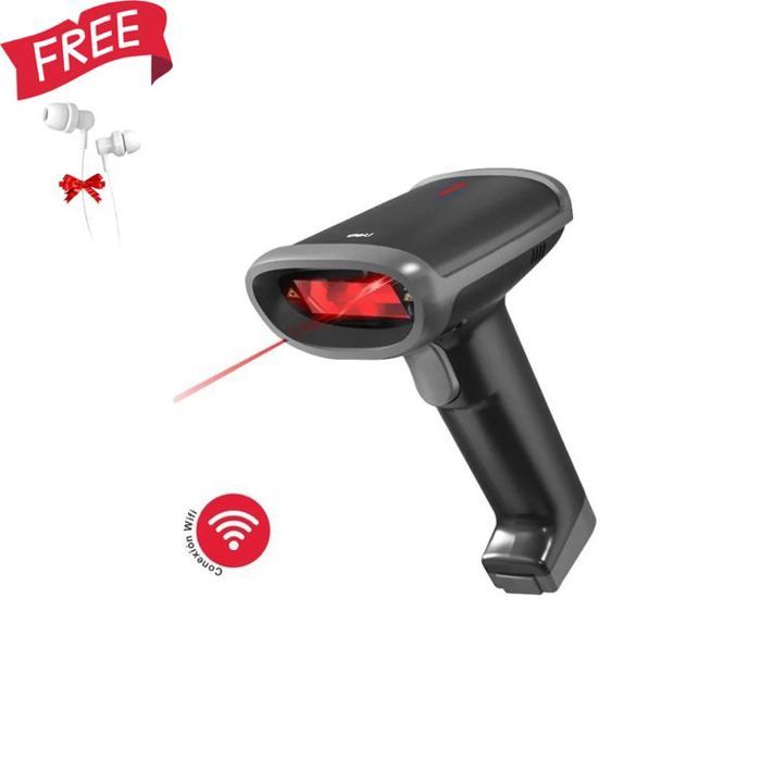 Douchette Scanner de code-barres sans fil 1D/2D S226W + ecouteur gratuit