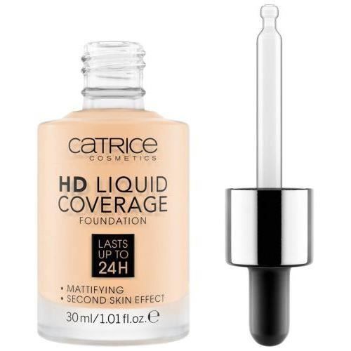 Fond de teint - HD - Liquid Coverage - Beige - Tous types de peau - Flacon
