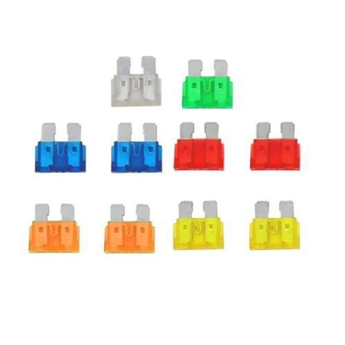 Offfre 10 pcs mini lame fusibles auto voiture camion assortiment fusible(Couleur aléatoire)