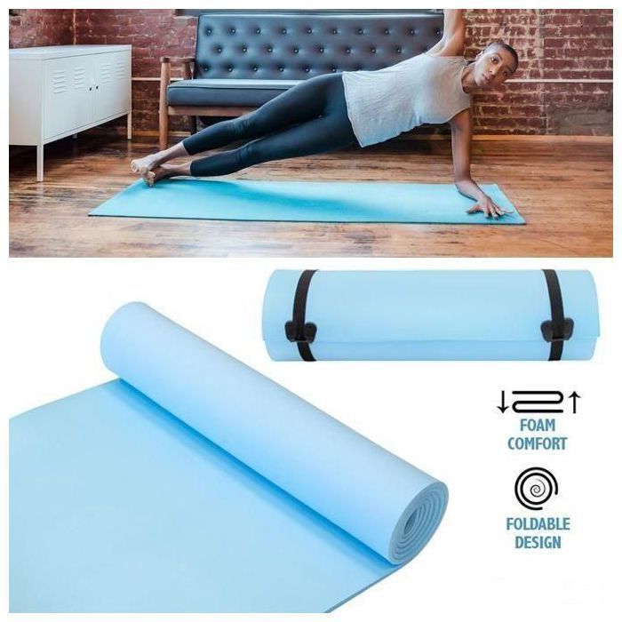 Tapis Yoga et Fitness Antidérapant - Confort Ultime pour Gym, Sport et Camping