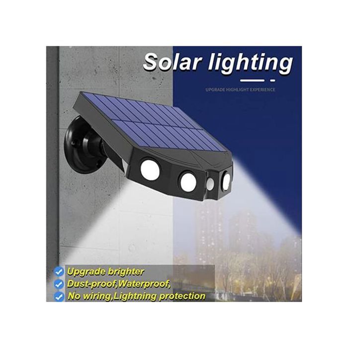 Offfre lampe solaire exterieur 2 pièces lampe solaire exterieur detecteur