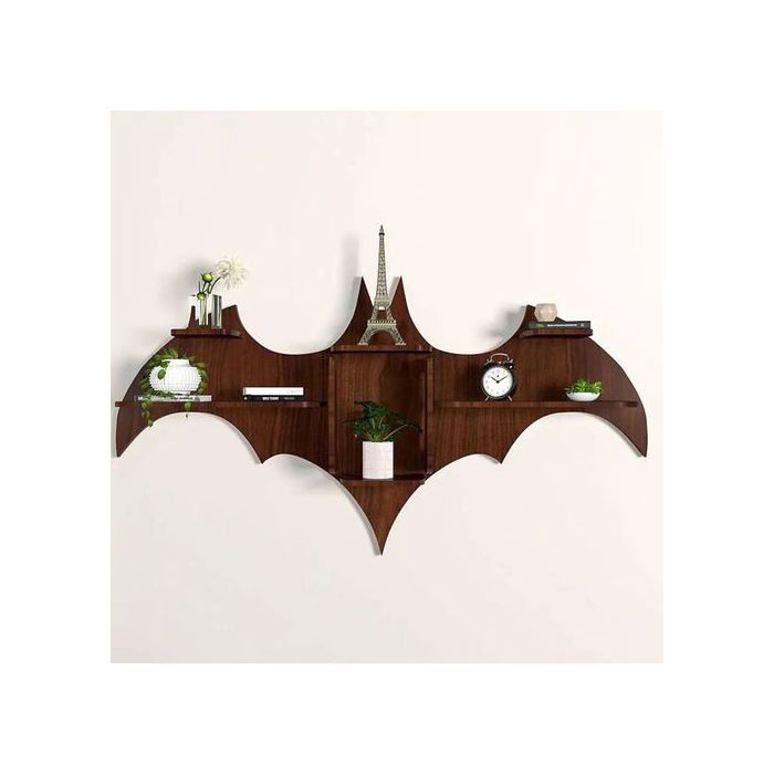 Batman Étagère murale en bois  /étagère à lives/Rangements & Organisation