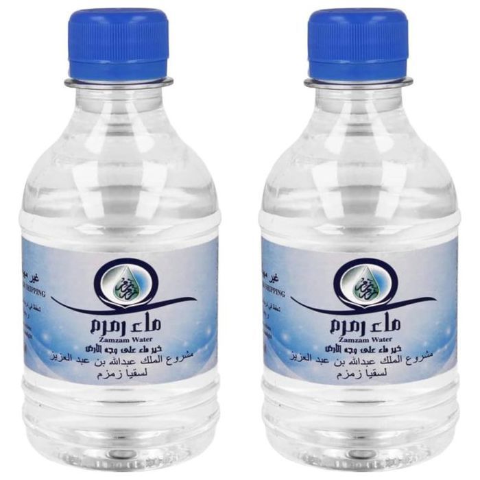Eau de Zam zam (du puits de Zam zam) - 2 x 250 ml - Authentique de (Mecca) Makkah en Arabie Saoudite - eau minérale