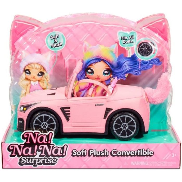 Na! Na! Na! Surprise - Voiture cabriolet en tissu Coffret de jeux 5 ans et +