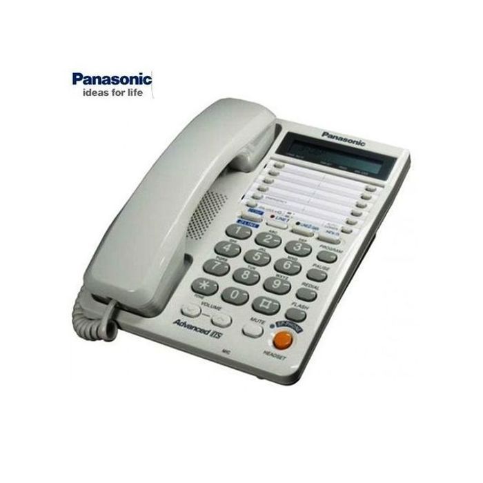 Panasonic KX-T2378MXW Téléphone Originale Filiale professionnelle fixe à 2 lignes avec Haut parleurs