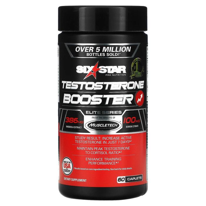 Six Star Elite Series, Testosterone Booster, 60 Caplets - Made in Usa