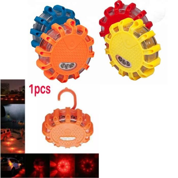 Lampe magnétique de sécurité en bord de route 5 pièces lumière de secours (Couleur aléatoire)