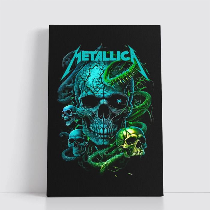 Tableau Rock sur Toile – Affiche Murale 25x40 cm Groupes de Rock Légendaires et Modernes 315