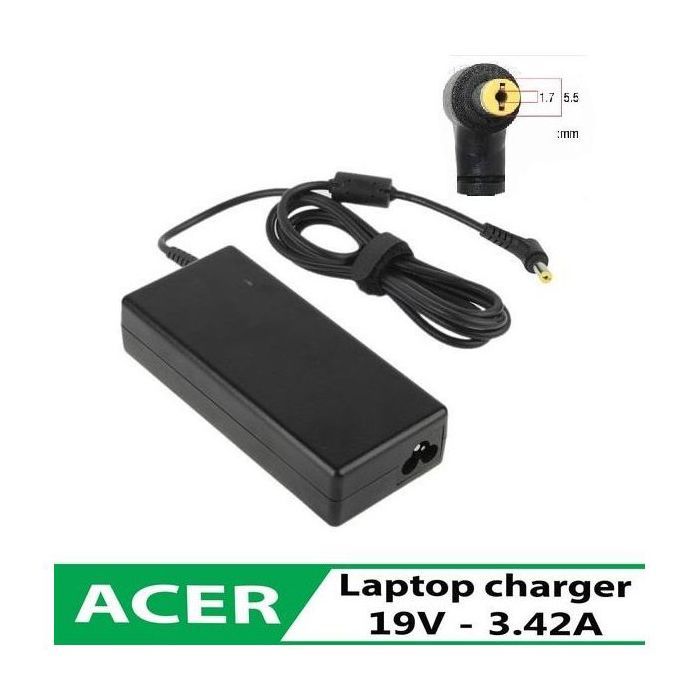 Chargeur ACER Pc Portable Remplacement Adaptable Compatible -19V-3.42A 65W